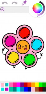 اسکرین شات 2 بازی Pop It Coloring Book Game