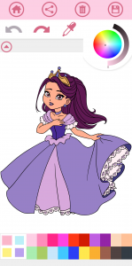 اسکرین شات بازی Princess Coloring Book Game 3