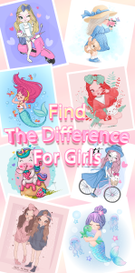 اسکرین شات 1 بازی Find the Difference Games Girl