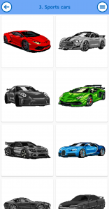اسکرین شات 3 برنامه Pixel Car Color by Number
