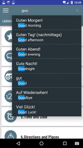 اسکرین شات برنامه German phrases - learn German language 3