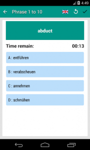 اسکرین شات برنامه Common German Verbs - Learn German 7