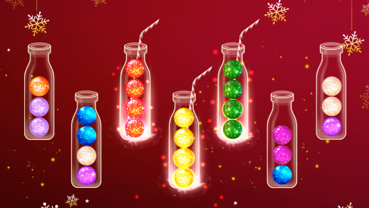 اسکرین شات 1 بازی Color Ball Sort Wooden Puzzle