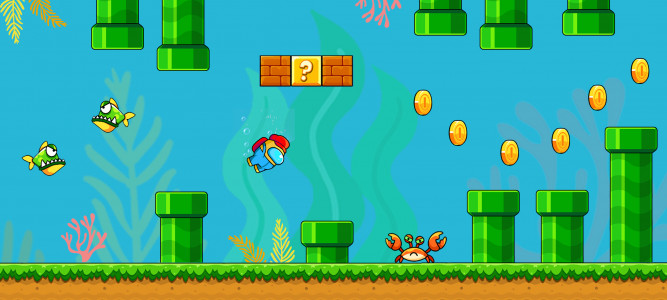اسکرین شات 2 بازی Super Bruno Go - Run game