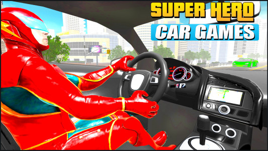 اسکرین شات بازی Superhero car games 2021- Real Stunt Car Racing 1