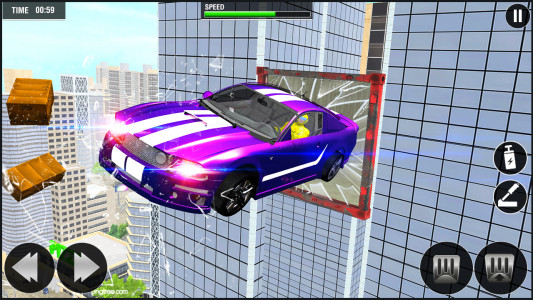 اسکرین شات بازی Superhero car games 2021- Real Stunt Car Racing 4