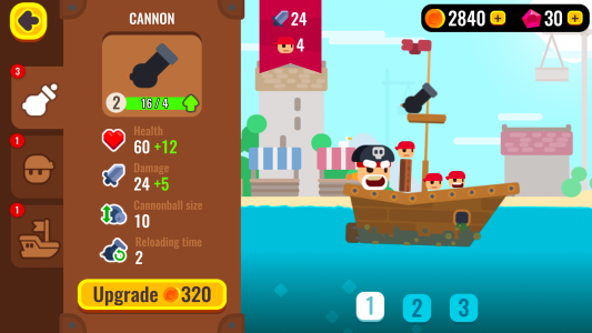 اسکرین شات بازی Pirate Battles 5