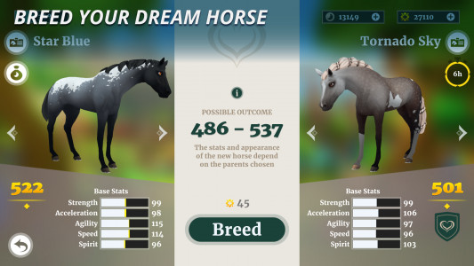 اسکرین شات بازی Wildshade: fantasy horse races 3