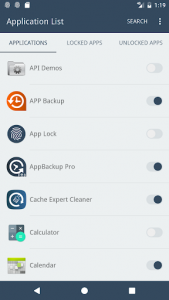 اسکرین شات برنامه TLocker - Free Fingerprint Apps Locker 4