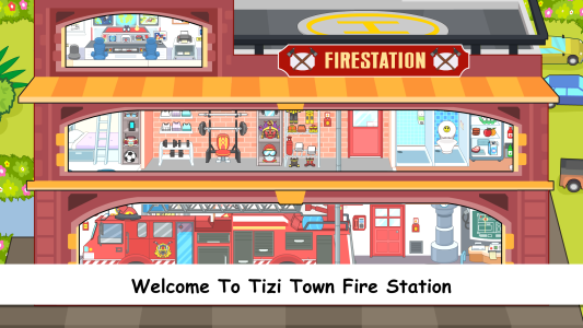 اسکرین شات 1 بازی Tizi Town Kids Firetruck Games