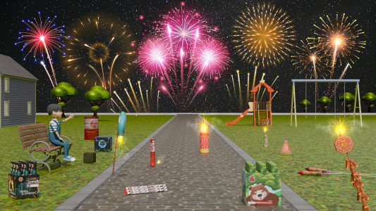 اسکرین شات 3 بازی Fireworks Simulator Games 2025