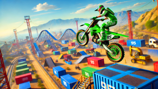 اسکرین شات بازی Motorbike Race Motorcycle Game 3