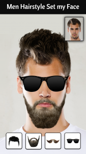 اسکرین شات برنامه Men Hairstyle Set my Face 2022 6