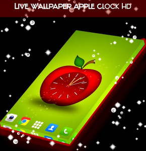 اسکرین شات برنامه Live Wallpaper Apple Clock HD 1