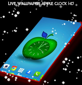 اسکرین شات برنامه Live Wallpaper Apple Clock HD 3