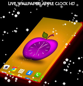 اسکرین شات برنامه Live Wallpaper Apple Clock HD 4