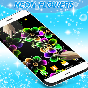 اسکرین شات برنامه Neon Flowers Live Wallpaper 2