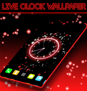 اسکرین شات برنامه Live Clock Wallpaper 3