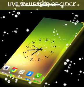 اسکرین شات برنامه Clock Live Wallpaper 3D HD Free 1