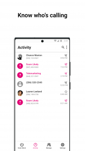 اسکرین شات برنامه T-Mobile Scam Shield 2