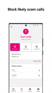 اسکرین شات برنامه T-Mobile Scam Shield 3