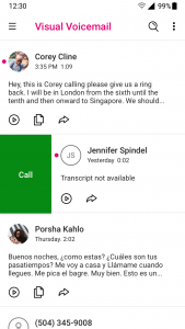 اسکرین شات برنامه T-Mobile Visual Voicemail 4