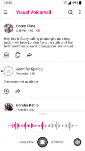 اسکرین شات برنامه T-Mobile Visual Voicemail 3