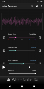 اسکرین شات برنامه Noise Generator 2