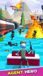 اسکرین شات بازی Stickman Agent action game sim 3