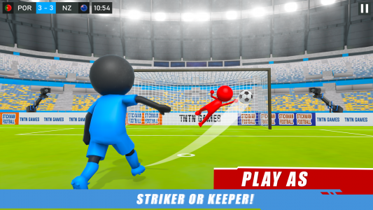 اسکرین شات 2 بازی Stickman Soccer-Football Games