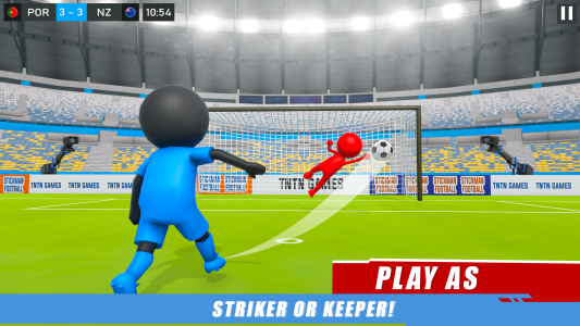 اسکرین شات 2 بازی Stickman Football Wala Game 3D