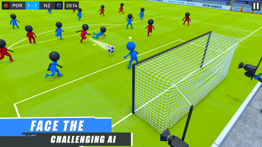 اسکرین شات 4 بازی Stickman Football Wala Game 3D