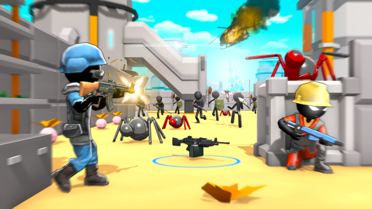 اسکرین شات 4 بازی Stickman Gun Shooter 3D