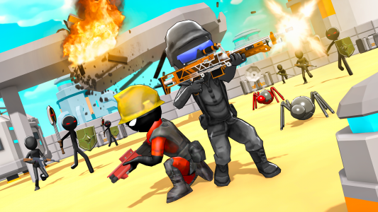 اسکرین شات بازی Stickman Gun Shooter 3D 5