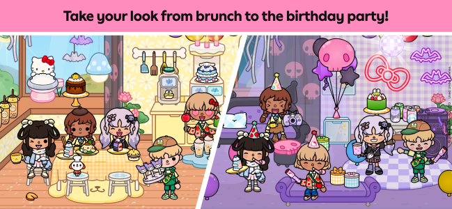 اسکرین شات 2 بازی Toca Boca World x Hello Kitty