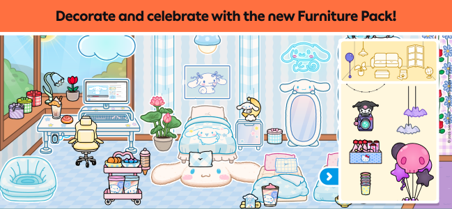 اسکرین شات 4 بازی Toca Boca World x Hello Kitty