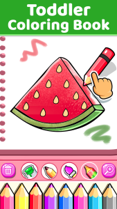 اسکرین شات 2 برنامه Toddler Coloring Book