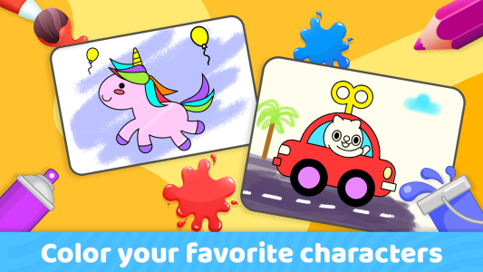 اسکرین شات 2 برنامه Toddler Coloring Book For Kids