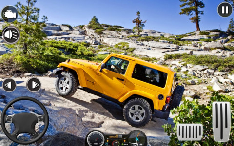 اسکرین شات بازی Offroad Jeep Parking Simulator 4