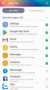 اسکرین شات برنامه Applock 2