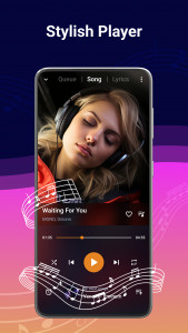 اسکرین شات برنامه Music Player - MP3 Player 3