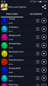 اسکرین شات برنامه Birds Sound Ringtones 3