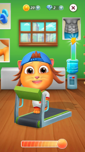 اسکرین شات برنامه Virtual Pet Tommy - Cat Game 2