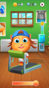 اسکرین شات 2 برنامه Virtual Pet Tommy - Cat Game