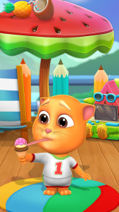 اسکرین شات برنامه Virtual Pet Tommy - Cat Game 3