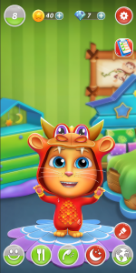 اسکرین شات 7 برنامه Virtual Pet Tommy - Cat Game