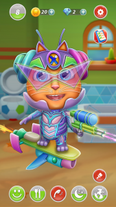 اسکرین شات 6 برنامه Virtual Pet Tommy - Cat Game