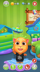 اسکرین شات برنامه Virtual Pet Tommy - Cat Game 5
