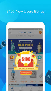 اسکرین شات برنامه TOMTOP - Get $100 New User Coupon Bonus! 1