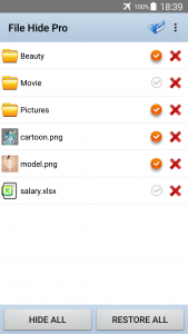 اسکرین شات برنامه File Hide Pro-Hide Pics,Videos 5